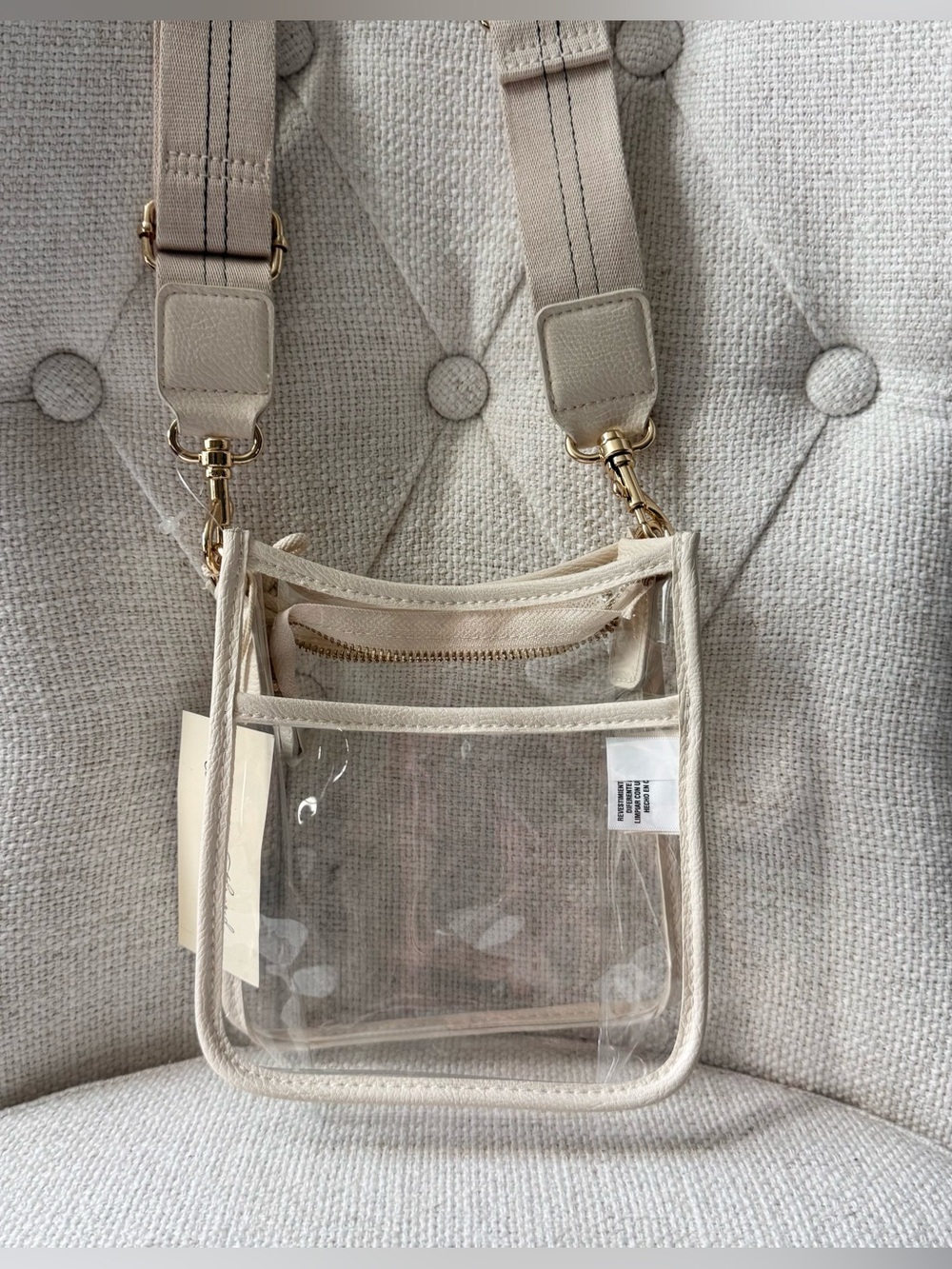 Universal Thread Everyday Crossbody Stadium Bag Stucco Clear, NWT - Picture 4 of 11
